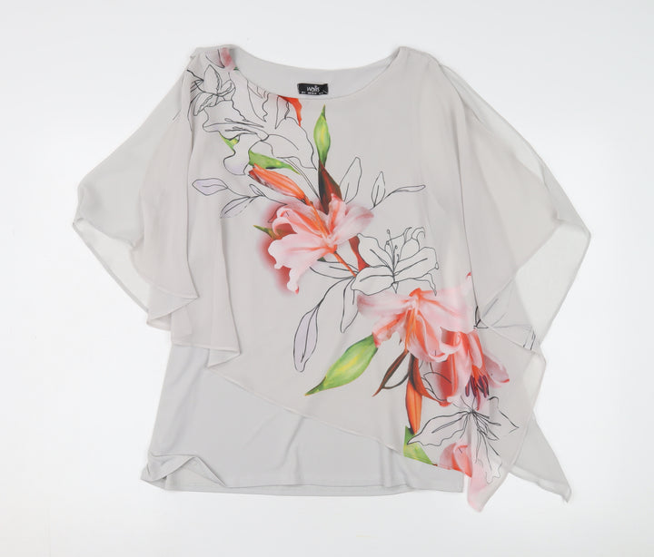 Wallis Women's Multicoloured Floral Tunic Blouse S