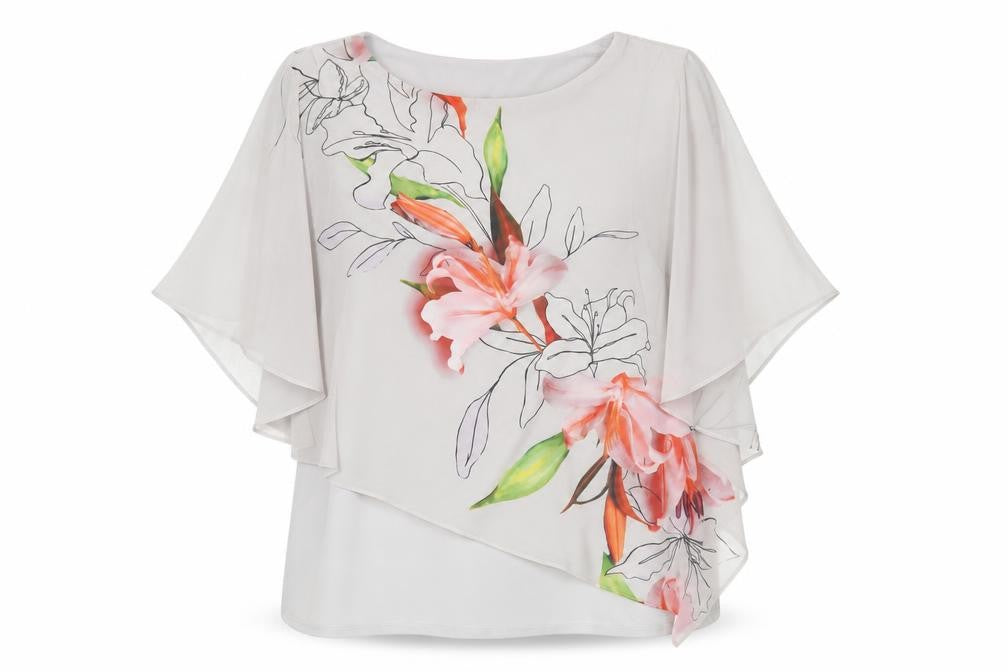Front view of Wallis Women's Multicoloured Floral Tunic Blouse S
