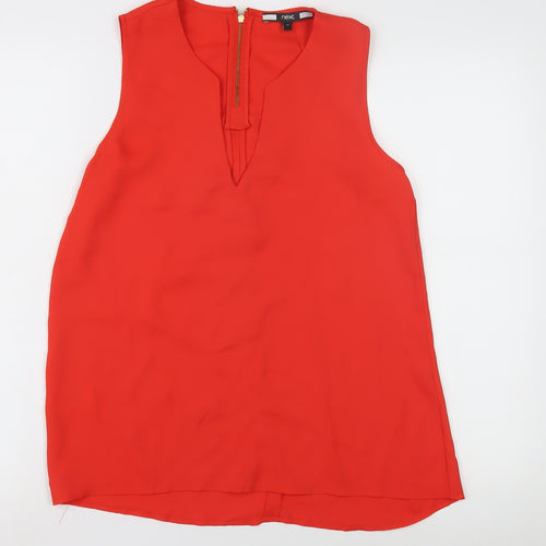 Next Women's Red Sleeveless Blouse - Size 12