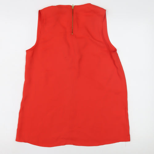 Next Women's Red Sleeveless Blouse - Size 12