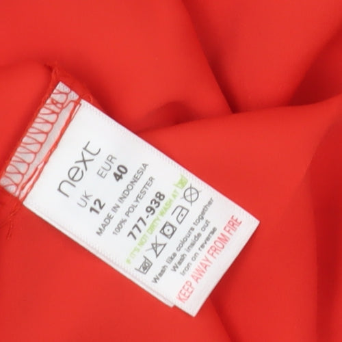 Next Women's Red Sleeveless Blouse - Size 12
