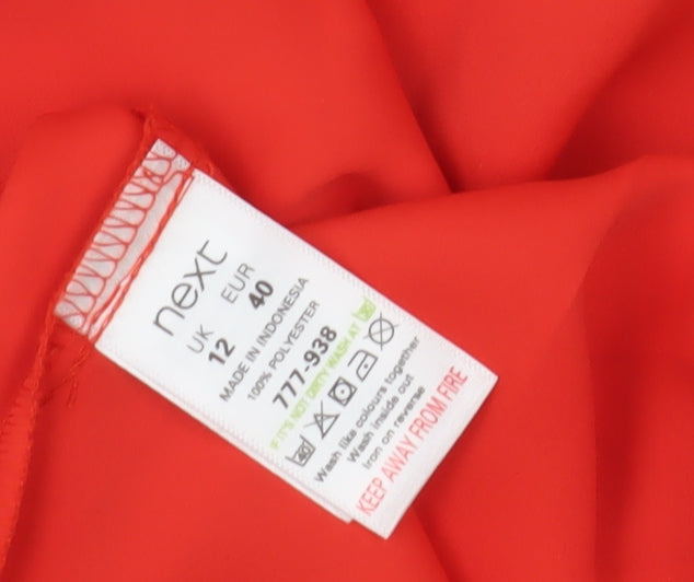 Next Women's Red Sleeveless Blouse - Size 12