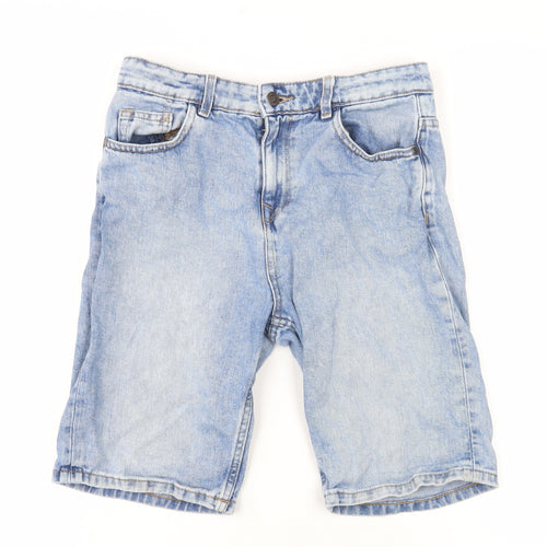 Marks and Spencer Boys Blue Bermuda Denim Shorts Size 12-13