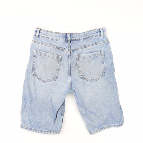 Marks and Spencer Boys Blue Bermuda Denim Shorts Size 12-13