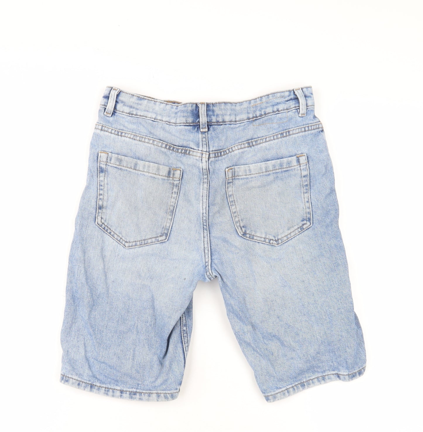 Marks and Spencer Boys Blue Bermuda Denim Shorts Size 12-13