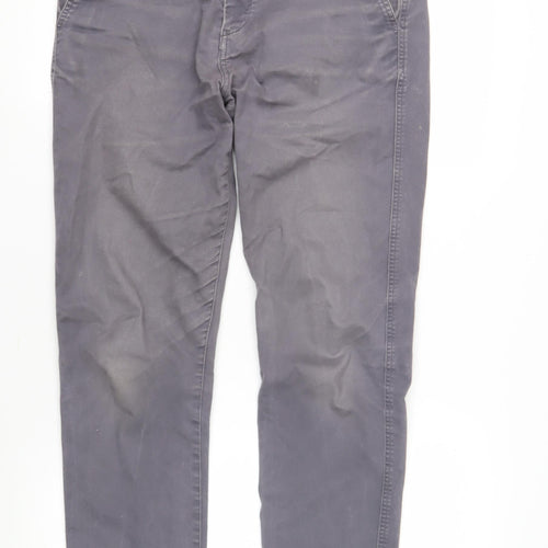 H&M Men's Grey Slim Fit Chino Trousers L