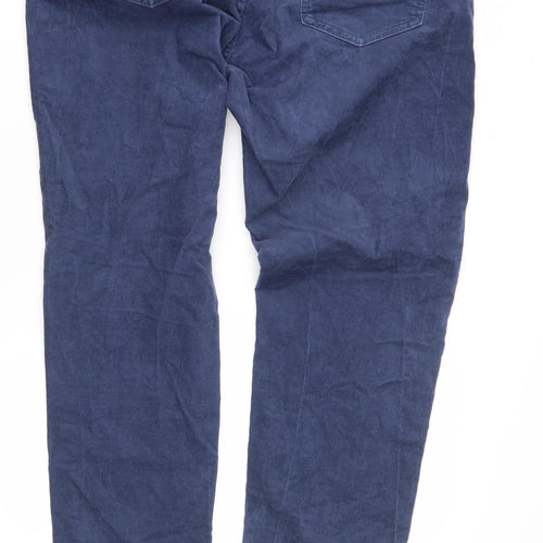 Uniqlo Men's Blue Corduroy Trousers, Size 32