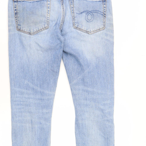 R13 Unisex Kids Blue Straight Jeans, 26 In Waist, Size 2XL