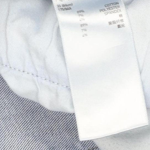 Uniqlo Men's Blue Distressed Straight Jeans Size 33