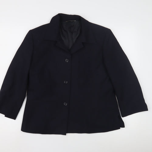 Marks and Spencer Women's Blue Coat Size 14