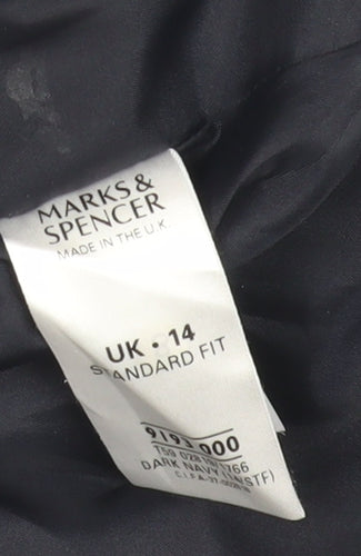 Marks and Spencer Women's Blue Coat Size 14