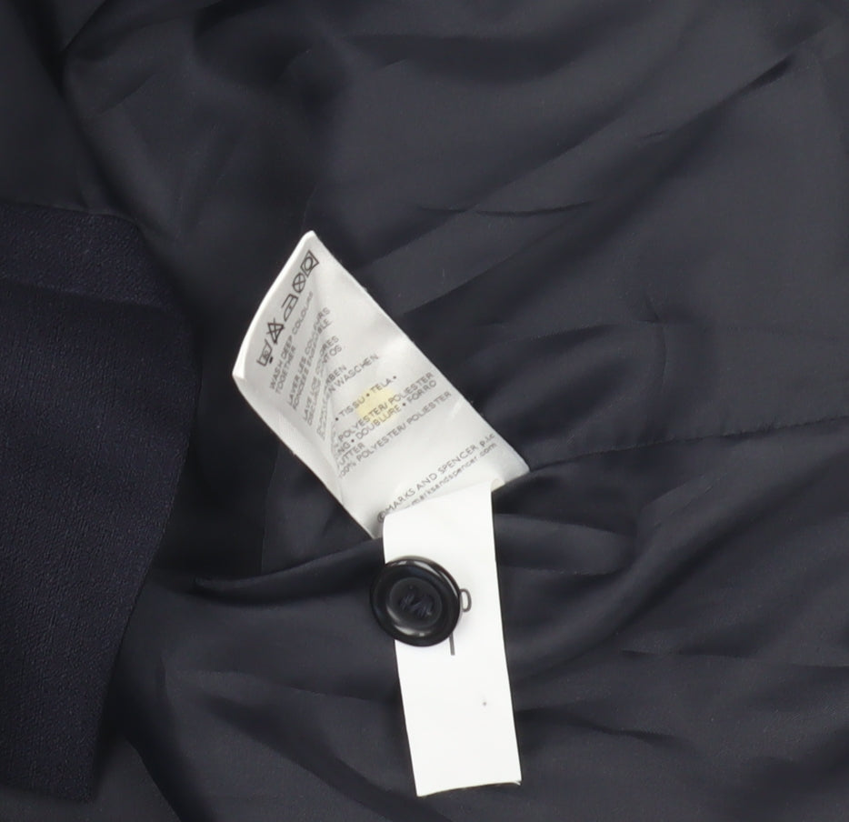 Marks and Spencer Women's Blue Coat Size 14