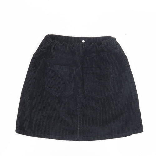 Miss Evie Girls Black Corduroy Skirt 11-12 Years