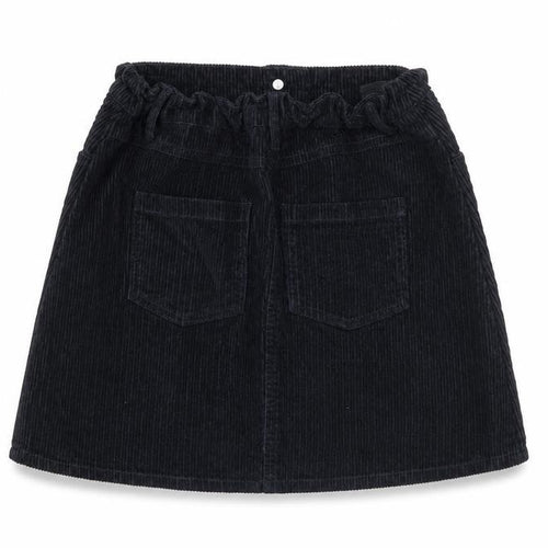Miss Evie Girls Black Corduroy Skirt 11-12 Years