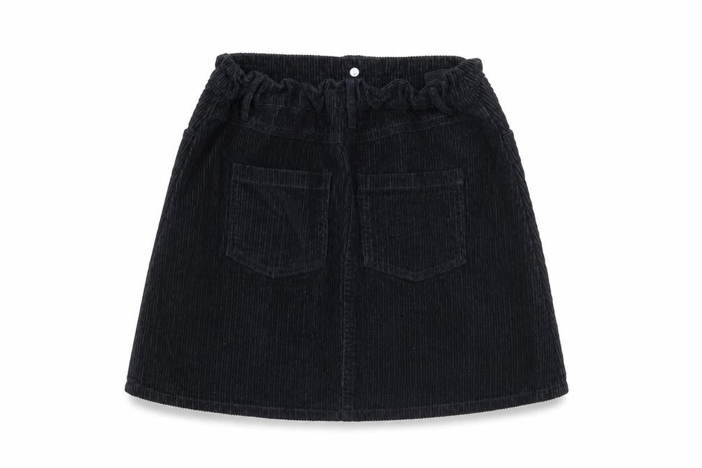 Miss Evie Girls Black Corduroy Skirt 11-12 Years