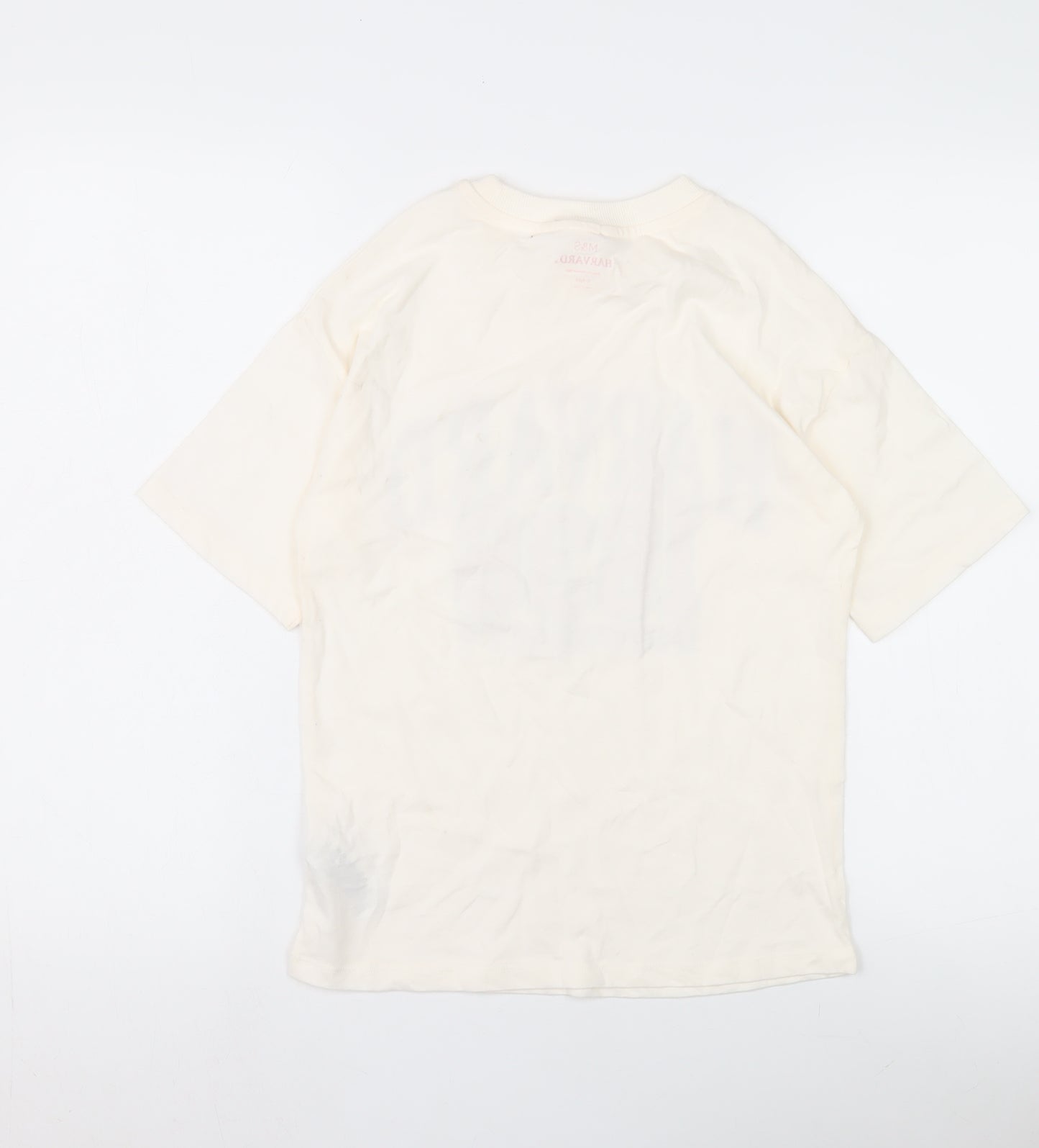 Marks & Spencer Boys' White Harvard T-Shirt 8-9 Years