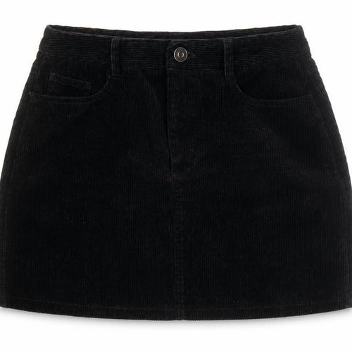 New Look Women's Black Corduroy Petite Skirt