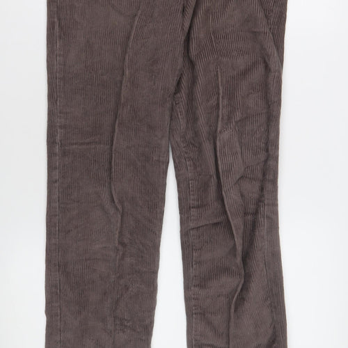 St Michael Women's Brown Corduroy Trousers Size 14