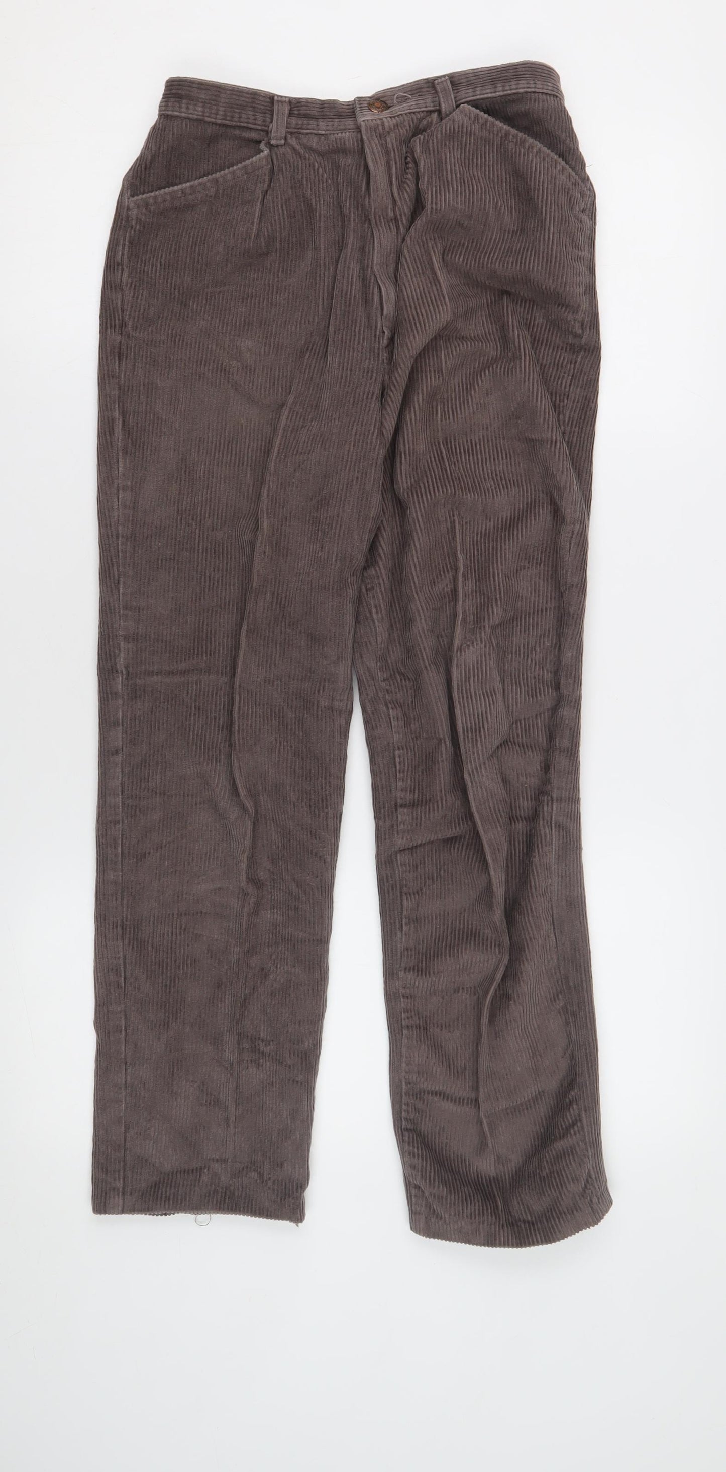 St Michael Women's Brown Corduroy Trousers Size 14