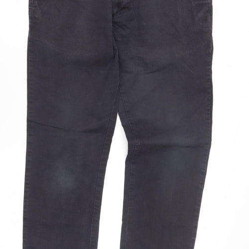 Marks and Spencer Men's Black Slim Fit Trousers 34