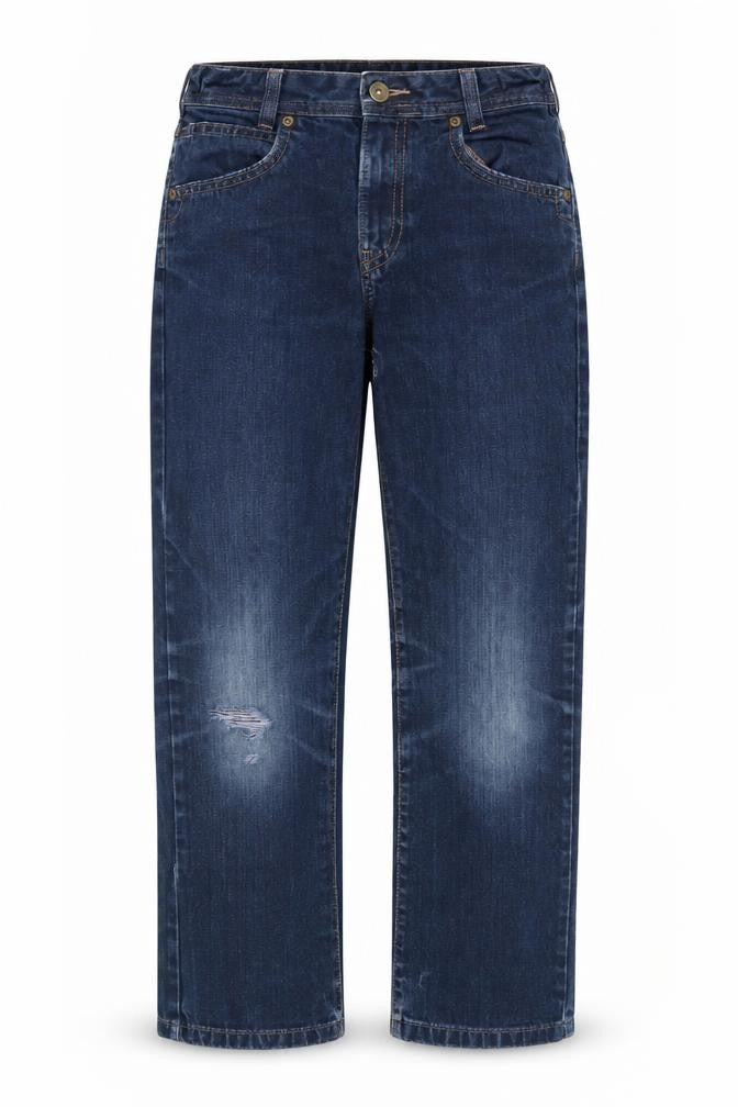 Front view of Marks & Spencer girls’ blue straight jeans 11 years