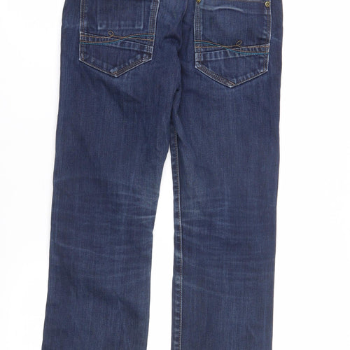 Marks and Spencer Girls Blue Straight Jeans 11 Years
