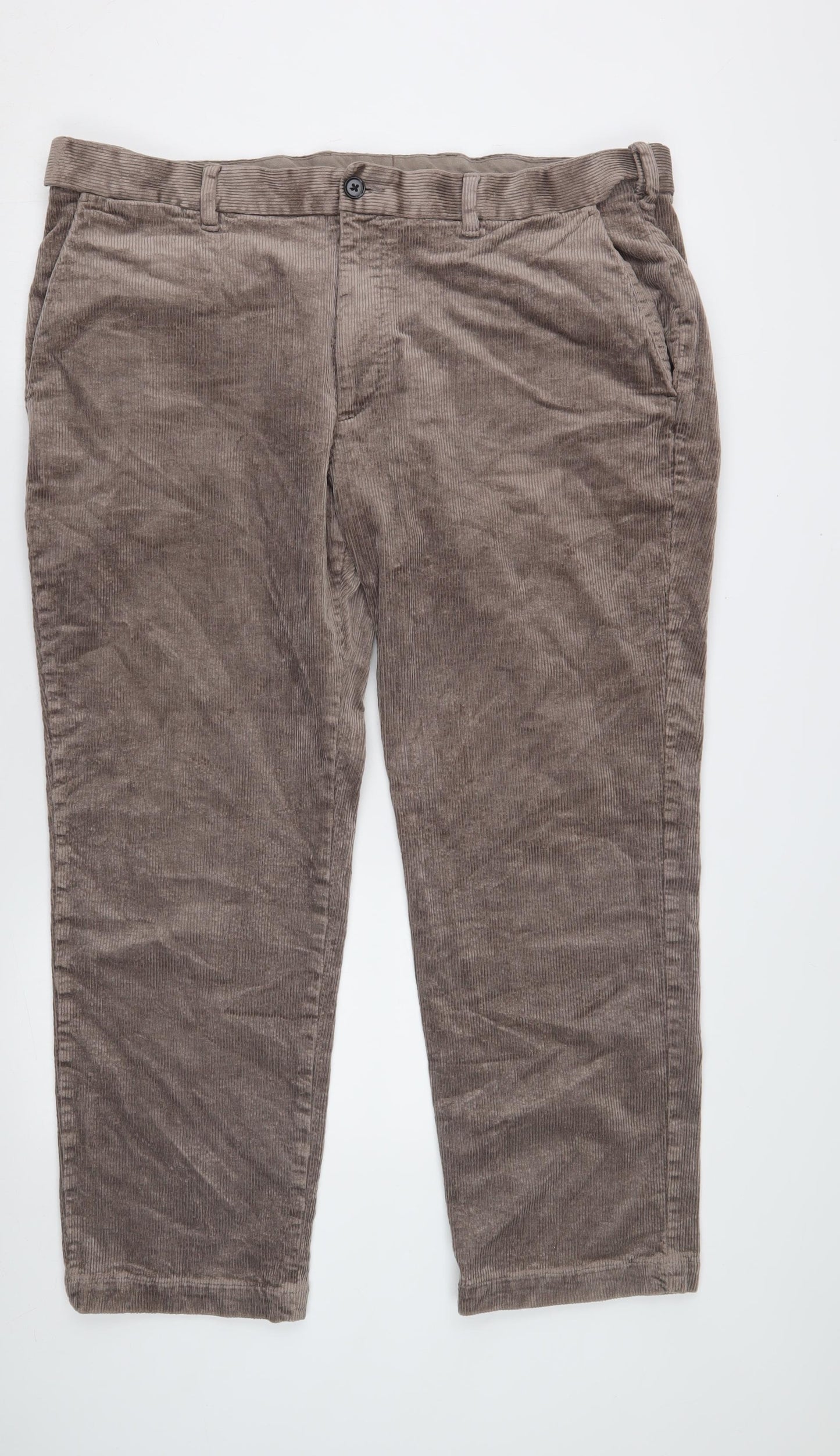 Marks and Spencer Men's Brown Corduroy Trousers XL