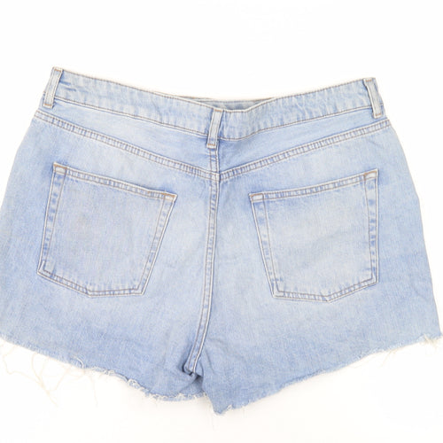 Topshop Women's Blue Mom Denim Shorts Size 16