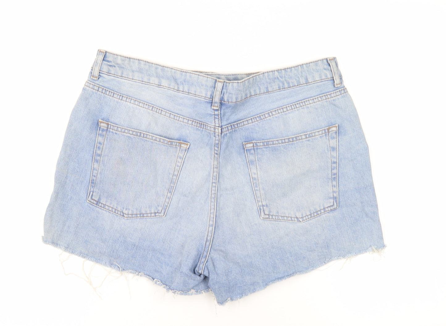 Topshop Women's Blue Mom Denim Shorts Size 16