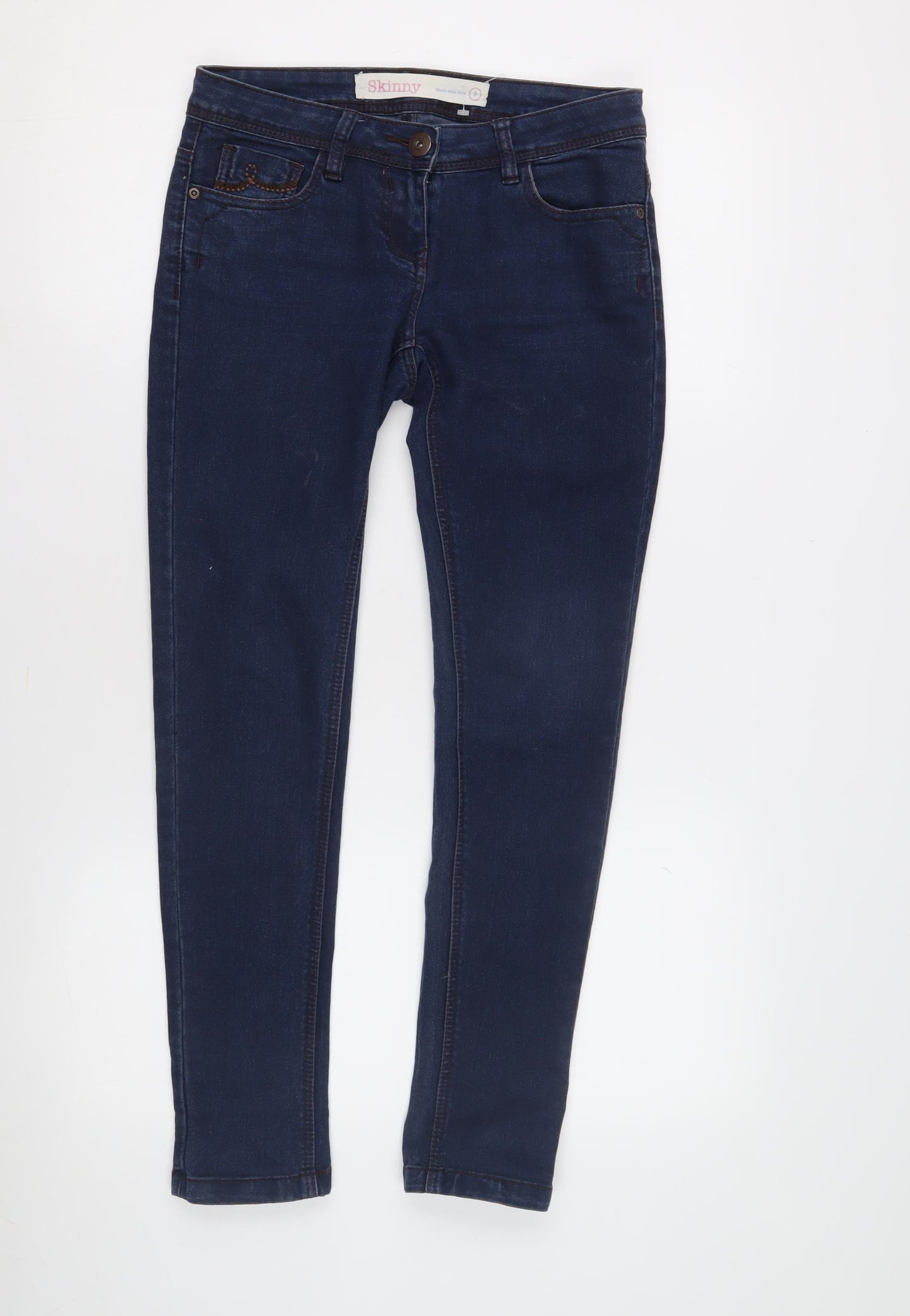 Next Women's Blue Skinny Jeans Size 8 Petite Fit