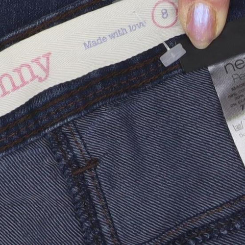 Next Women's Blue Skinny Jeans Size 8 Petite Fit