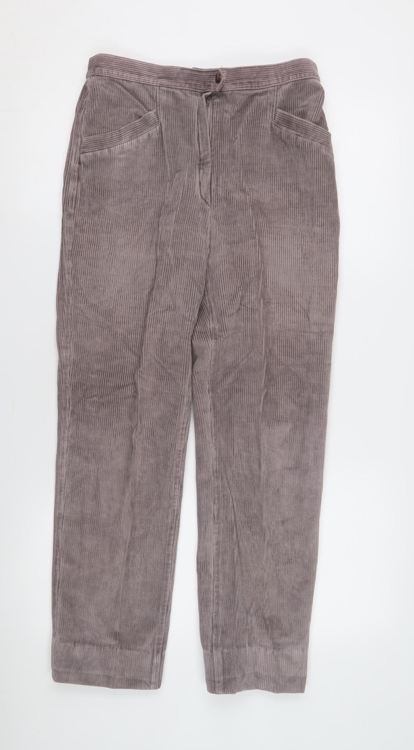 St Michael Women’s Brown Corduroy Trousers Size 14