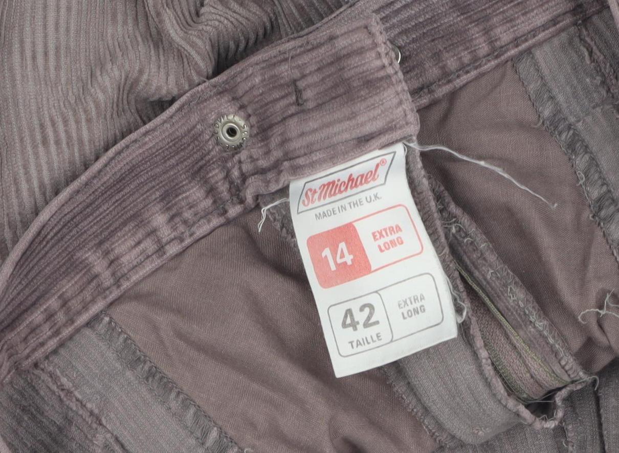 St Michael Women’s Brown Corduroy Trousers Size 14