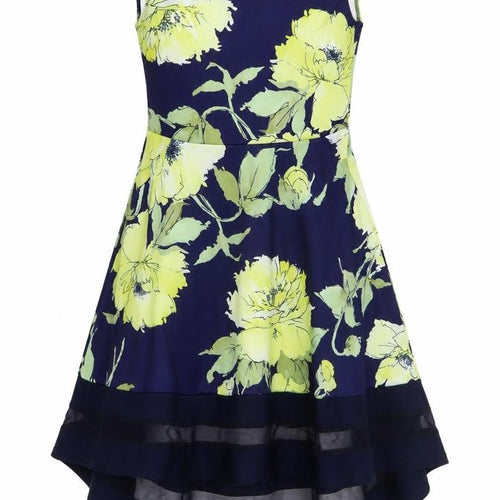 Quiz Women's Multicoloured Hi-Low Fit & Flare Dress, Size 10
