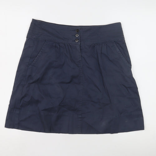 Esprit Women's Blue Skirt, Size 10, Button Closure