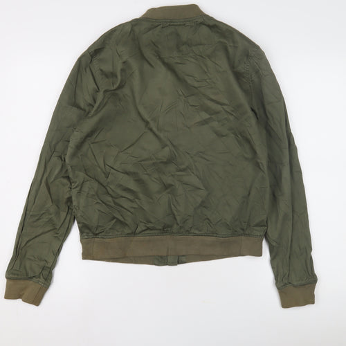 H&M Women's Green Bomber Jacket Size 8