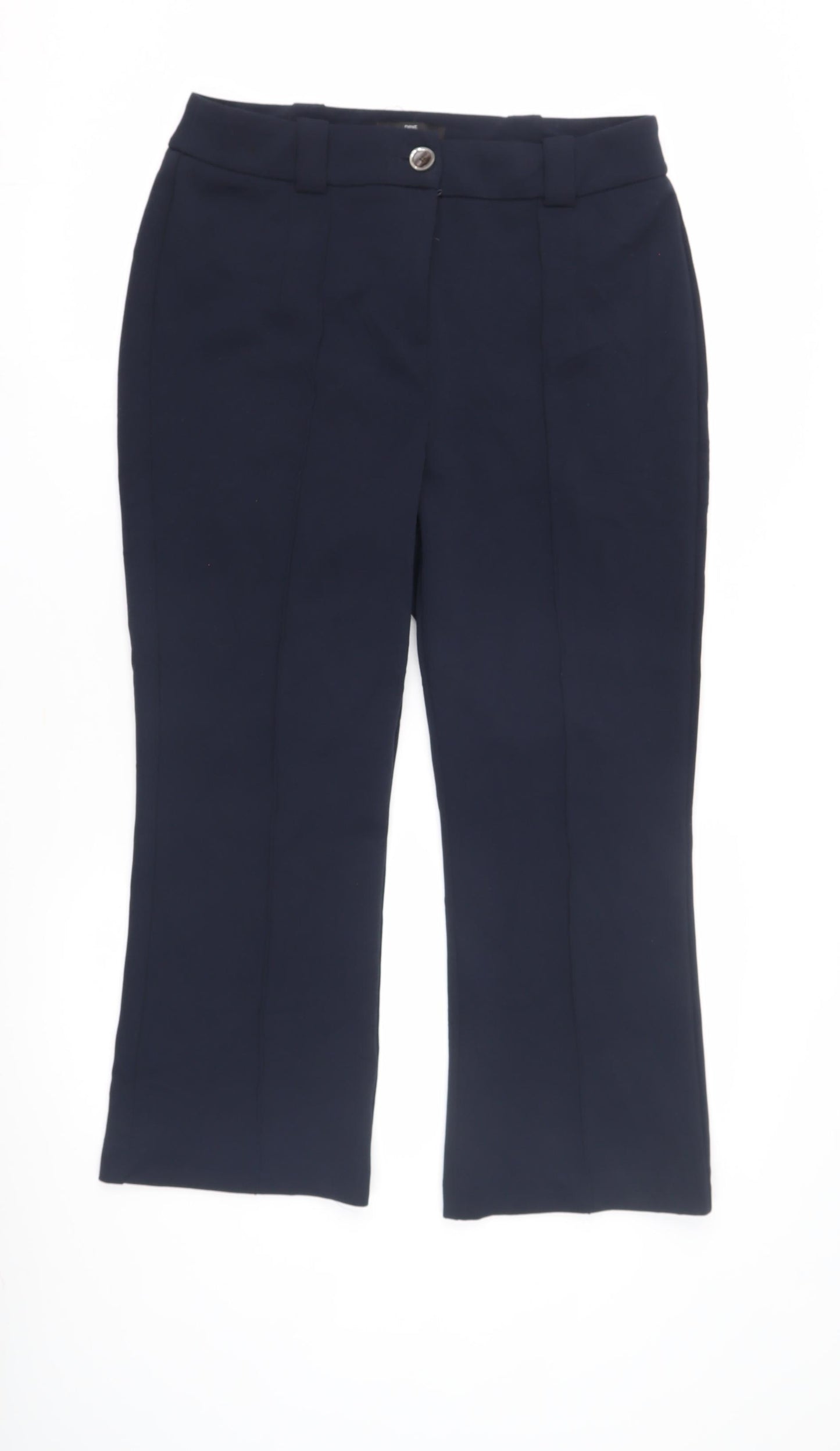 Next Women's Blue Straight Leg Trousers Size 14