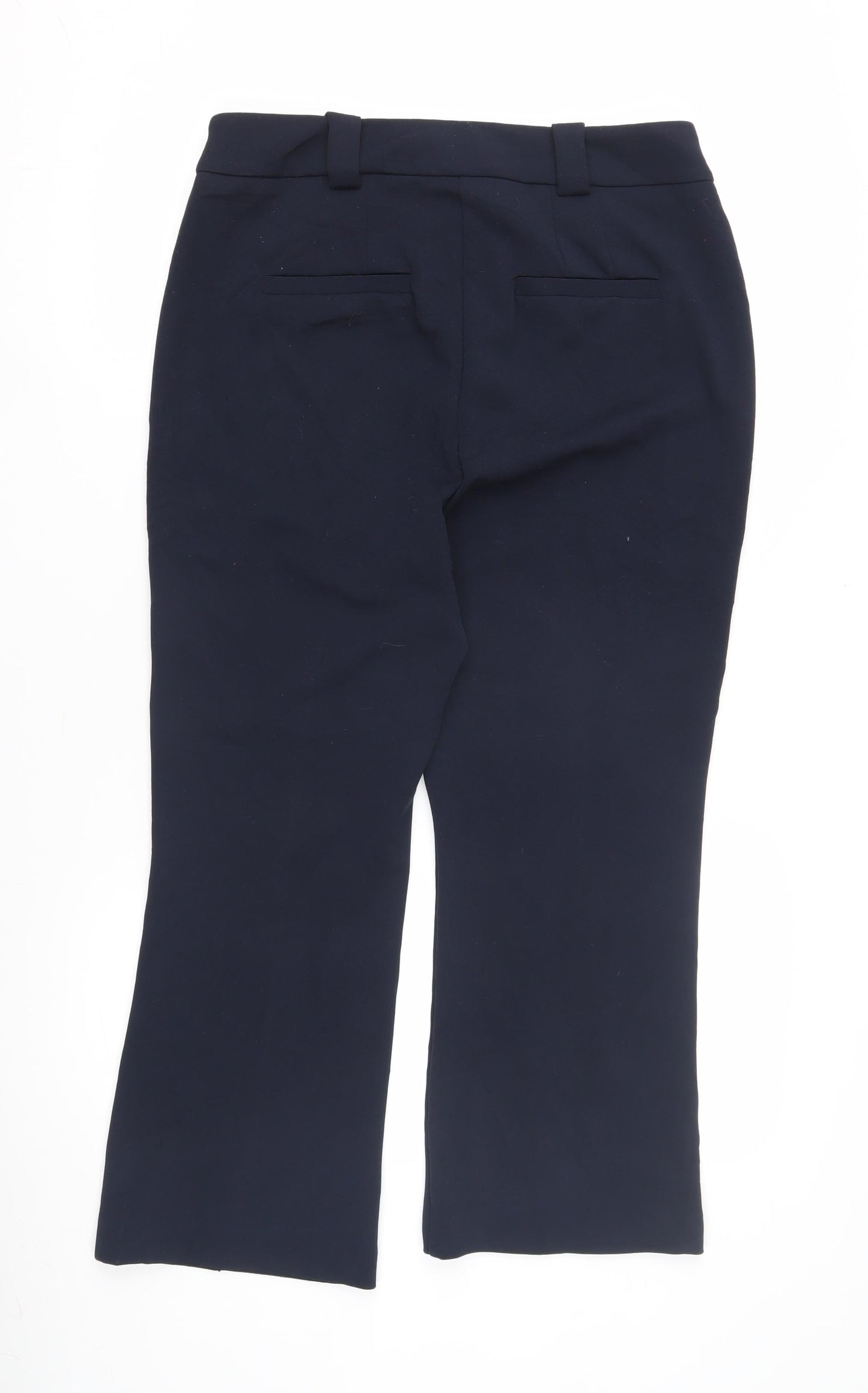 Next Women's Blue Straight Leg Trousers Size 14