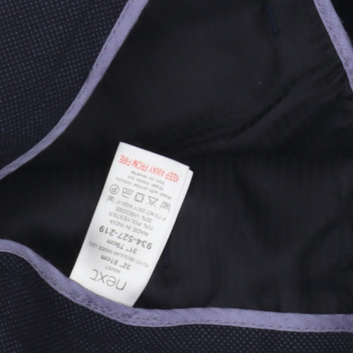 Next Men's Blue Trousers - Size 32, Classic Style