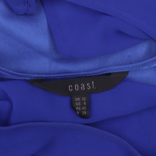 Coast Women’s Blue A-Line Chiffon Cocktail Dress