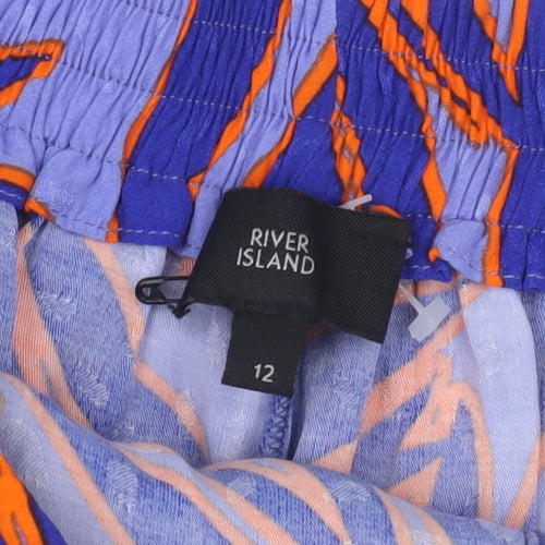 River Island Women's Multicoloured Culotte Shorts - Size 12