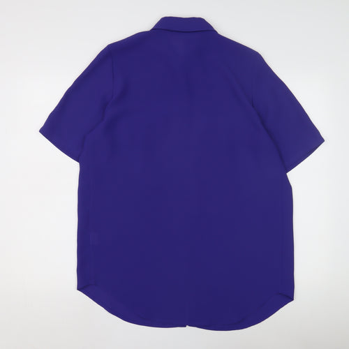 Solar Women's Purple Button-Up Shirt Size 18
