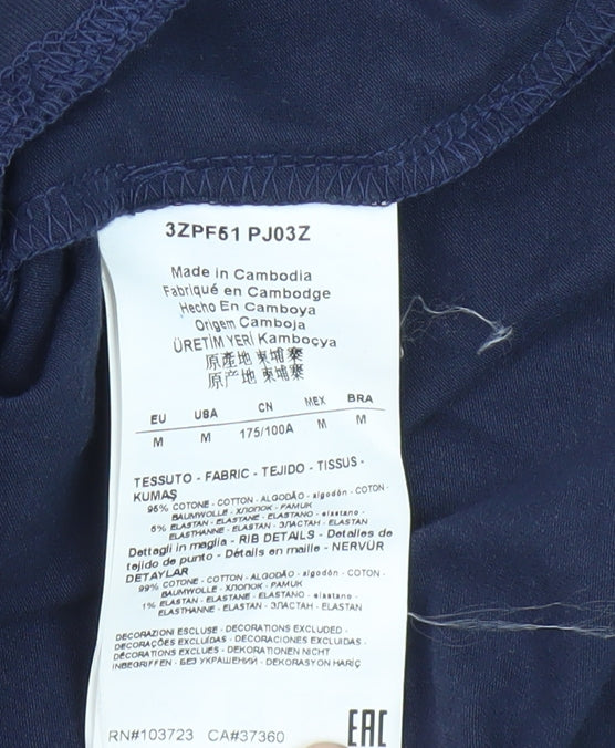 Emporio Armani Men's Blue Polo Shirt M