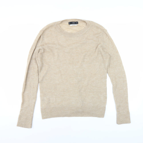 MNG Women's Beige Pullover Jumper, Size S