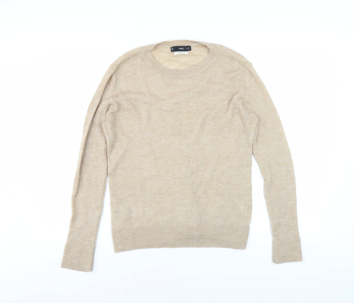 MNG Women's Beige Pullover Jumper, Size S