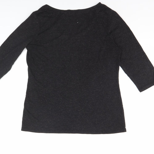 Monsoon Women's Black 3/4 Sleeve Top Size 16