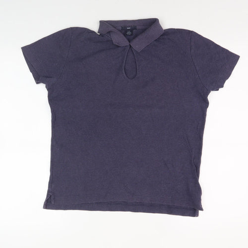 GAP Women's Purple Polo Shirt L Classic Fit