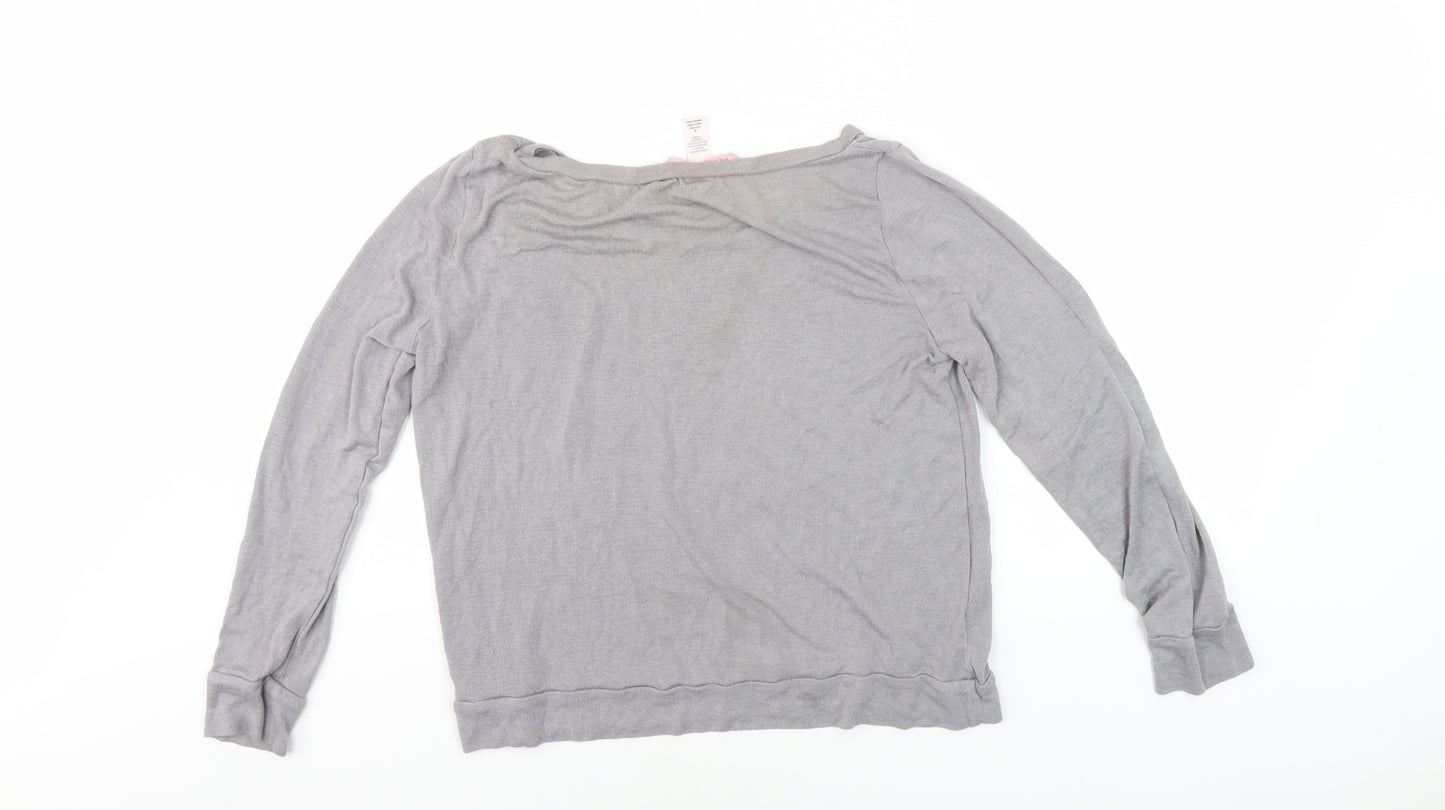 Victoria's Secret Grey Long Sleeve Women's Top M
