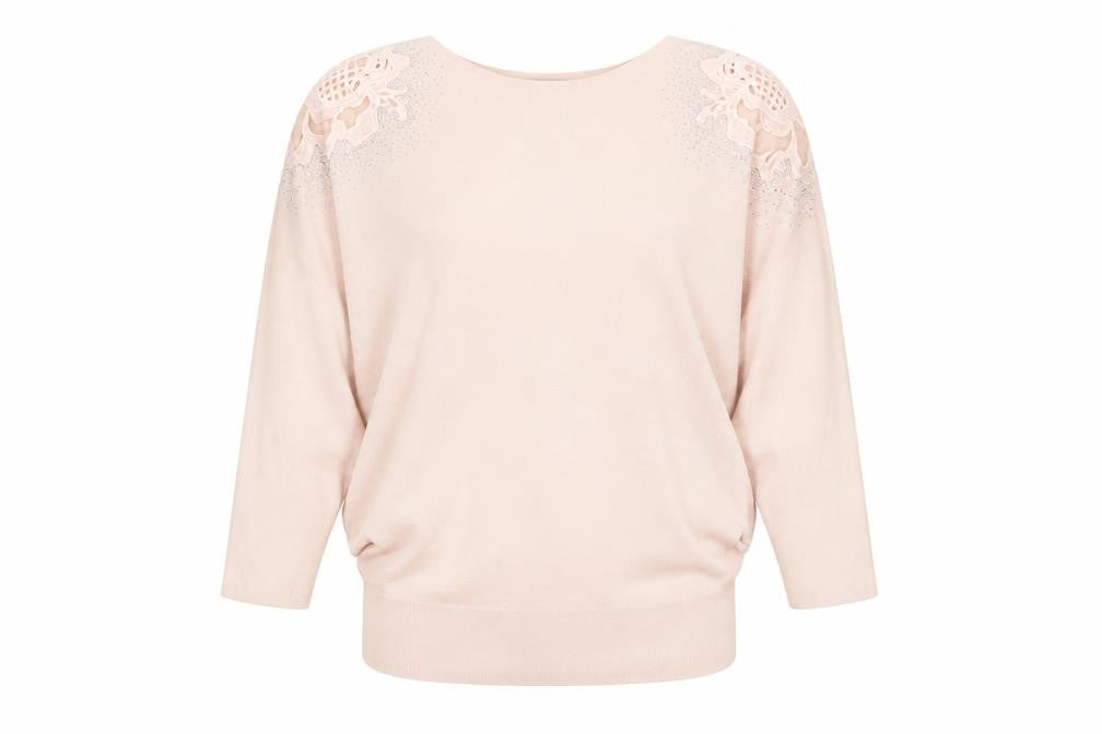 Front view of Quiz Beige Jumper for Women - M