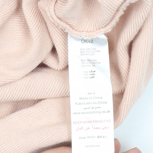 Quiz Beige Jumper for Women - M